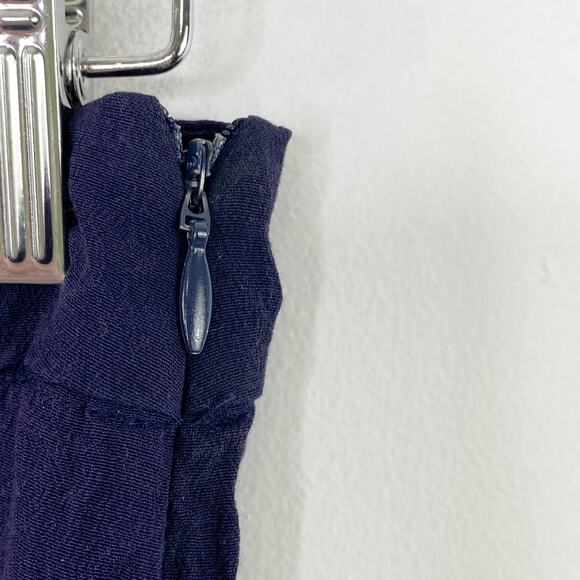 Silence+Noise Womens Navy Blue Dotted Flare Pants Size 0 Boho Cropped Festival - Picture 8 of 8